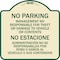 Signmission No Parking Management Not Responsible for Theft or Damage to Vehicle or Contents, TG-1818-23709 A-DES-TG-1818-23709 - alternate 1